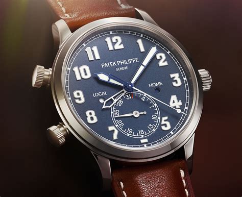 patek philippe calatrava pilot travel time ref 5524|patek philippe pilot watch.